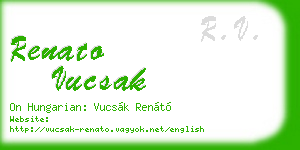renato vucsak business card
